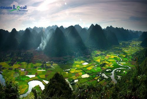 Bac Son, rolling hills, and a captivating landscape that paints a serene and picturesque rural scene.