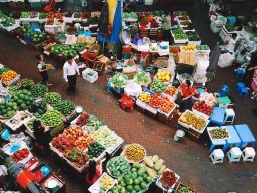 Chợ Hà Nội, where locals and visitors alike can explore a diverse array of goods, from fresh produce to traditional crafts...