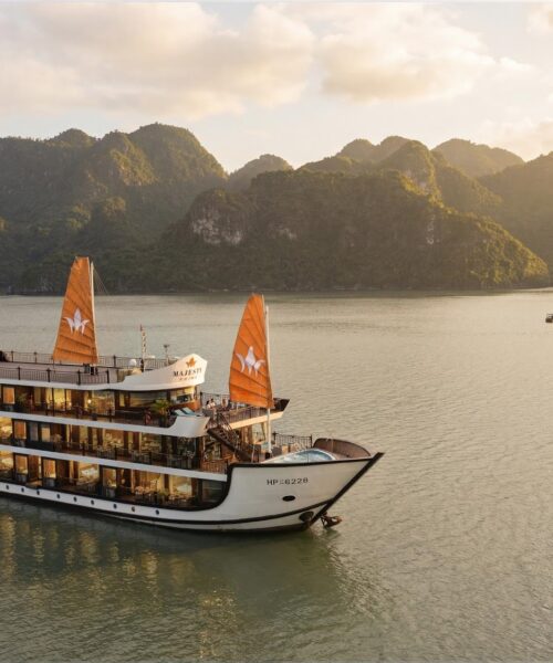 Majesty Prime Cruise 2 Days 1 Night: Luxury Lan Ha Bay Cruise with Kayaking & Sunset Party